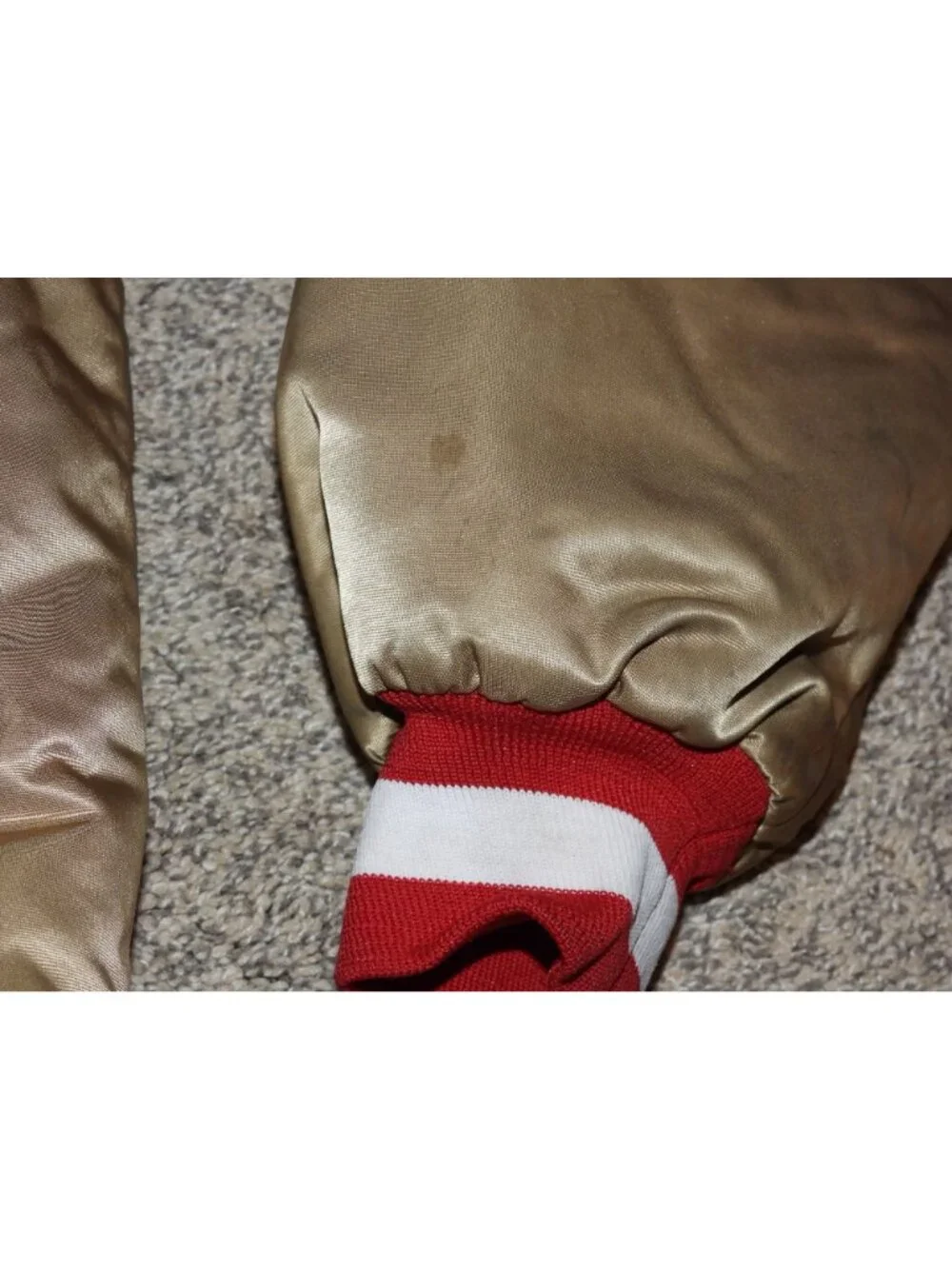 Vintage San Francisco 49ers Chalkline Satin Bomber Jacket XL Made in USA